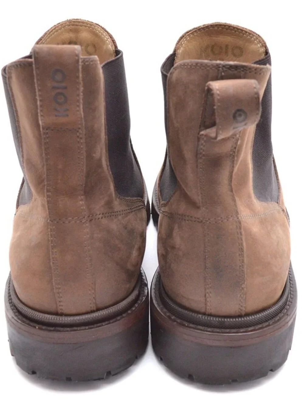 Men Koio Fermo Handmade Brown Suede Chelsea Boots 43